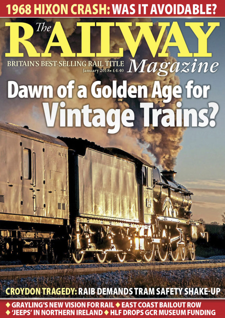 Portada de la revista The Rail Magazine. Enero 2018.