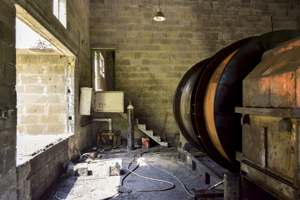 Sala de maquinas del Pozo Ladil nuevo. Tremor de Arriba. León 2018