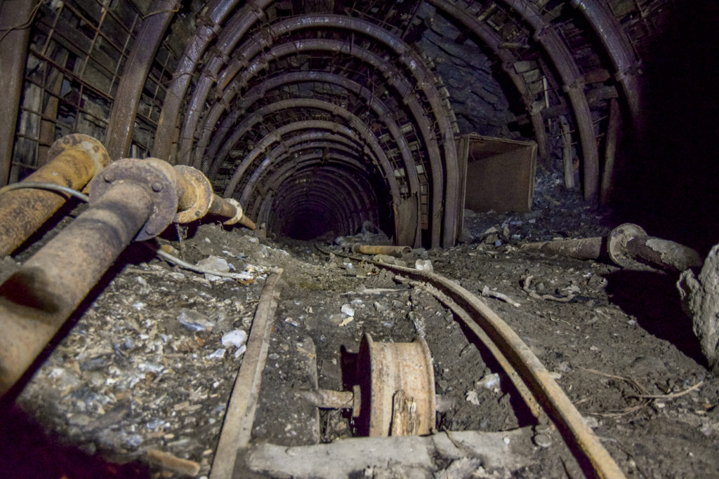 Bajada del plano inclinado Pozo Ladil, Viejo. Empresa Alto Bierzo. Tremor de Arriba. Leon 2018
