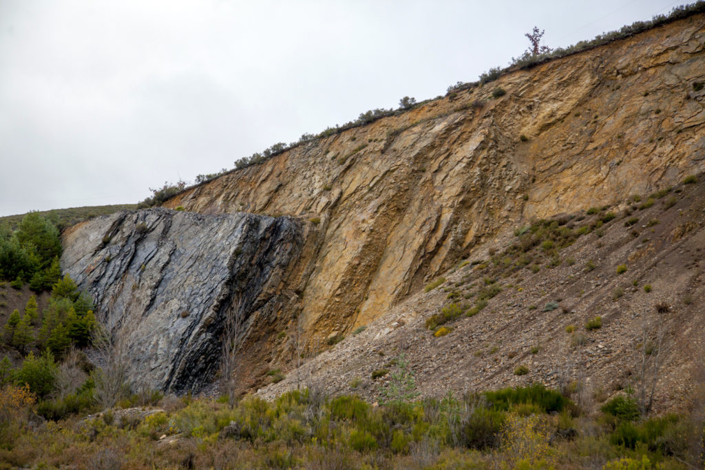 Bosque Fósil de Valdesamario, antigua explotación de carbon a cielo abierto. León 2018