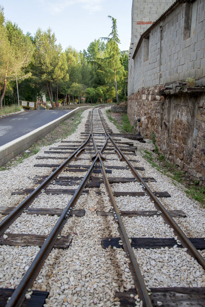 Antiguo trazado del Ferrocarril minero. Parque Temático de la Minería y el Ferrocarril. Utrillas. Teruel 2018