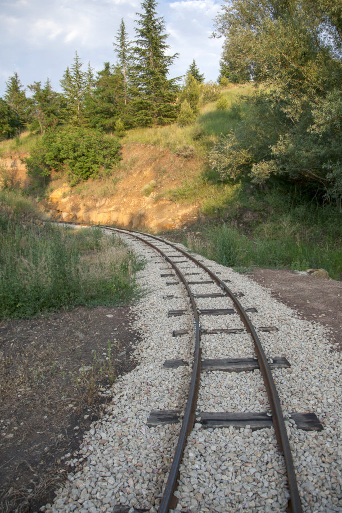 Antiguo trazado del Ferrocarril minero. Parque Temático de la Minería y el Ferrocarril. Utrillas. Teruel 2018