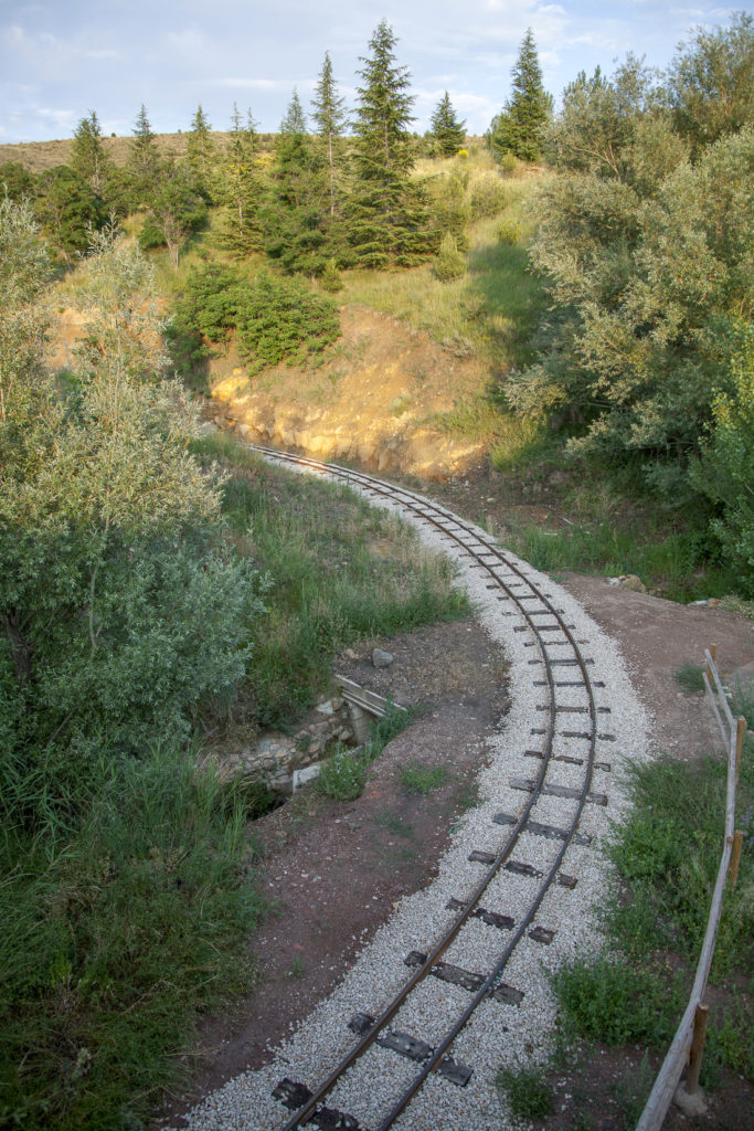 Antiguo trazado del Ferrocarril minero. Parque Temático de la Minería y el Ferrocarril. Utrillas. Teruel 2018