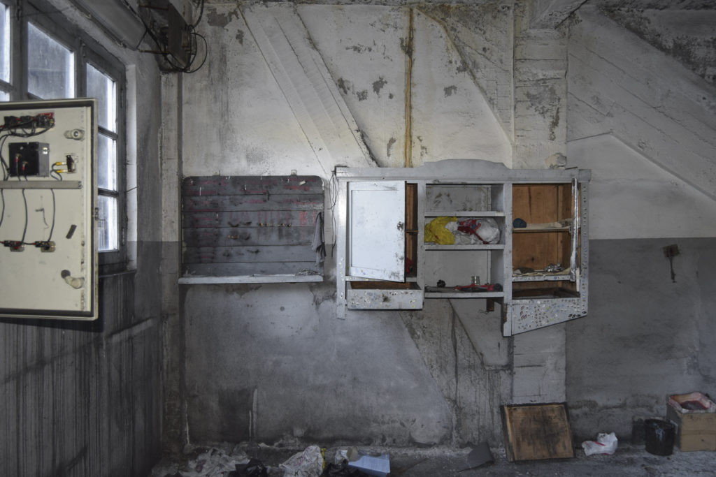 Instalaciones abandonadas del lavadero de La Recuelga, de Antracitas de Fabero. Santa Cruz del Sil. Páramo del Sil. León 2016