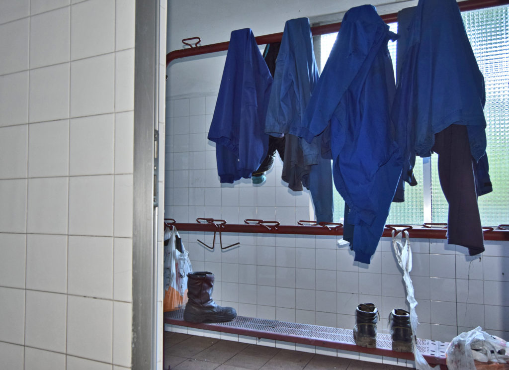 Instalaciones abandonadas del lavadero de La Recuelga, de Antracitas de Fabero. Santa Cruz del Sil. Páramo del Sil. León 2018