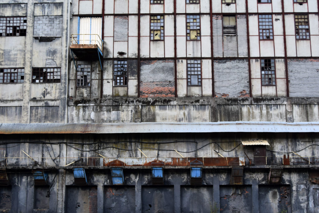 Instalaciones abandonadas del lavadero de La Recuelga, de Antracitas de Fabero. Santa Cruz del Sil. Páramo del Sil. León 2018