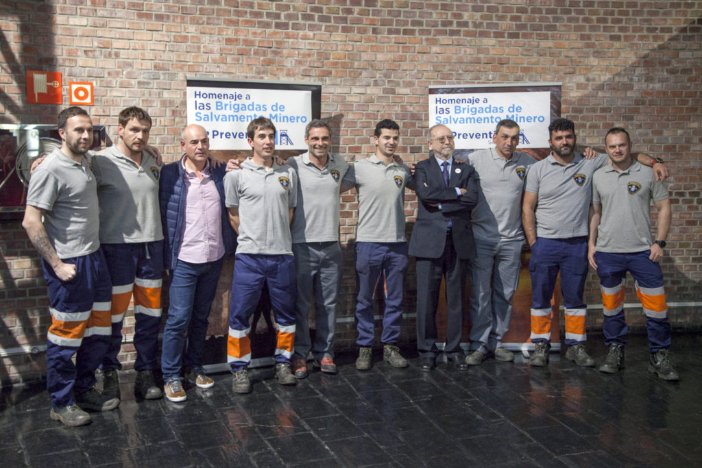 Homenaje de Preventiva Seguros a las Brigadas de Salvamento Minero de España, en el Museo de la Minería y la Industria de Asturias. San Martín del Rey Aurelio 2019