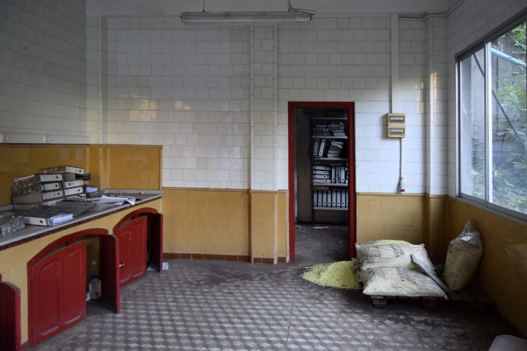 Instalaciones abandonadas del lavadero de La Recuelga, de Antracitas de Fabero. Santa Cruz del Sil. Páramo del Sil. León 2018