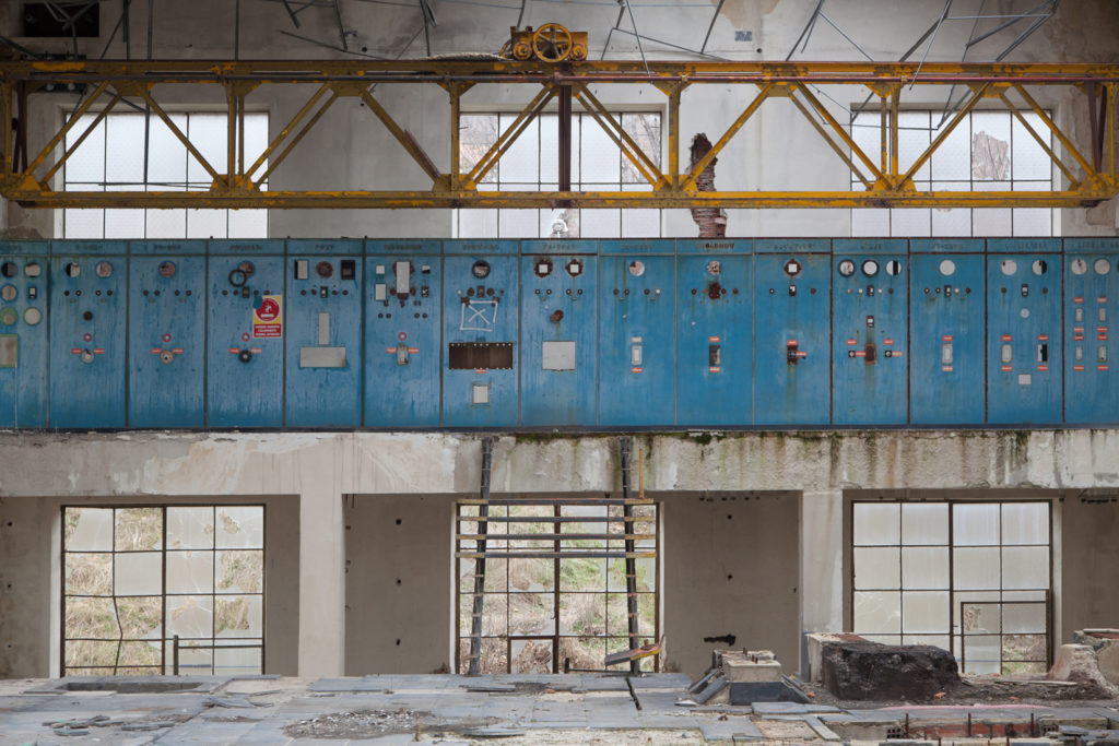 Interior del edificio auxiliar. Pozo Herrera II. Olleros de Sabero. León 2017