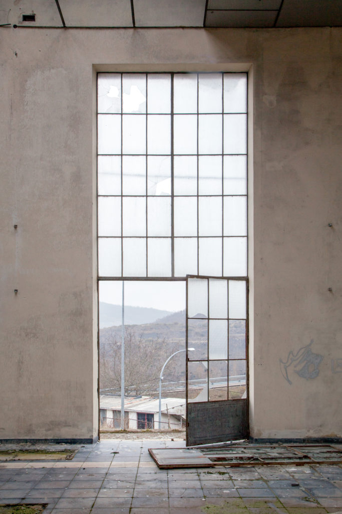Interior del edificio auxiliar. Pozo Herrera II. Olleros de Sabero. Leon. 2017.