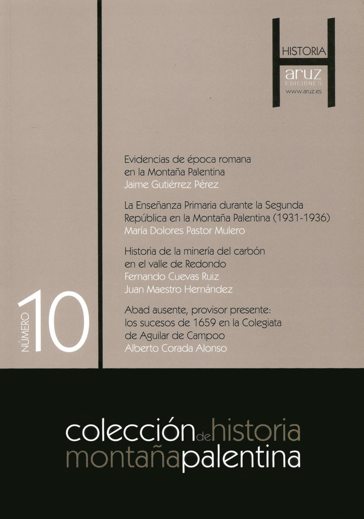 Portada del libro Colección de Historia Montaña Palentina. Número 10, de varios autores. Palencia. 2016.
