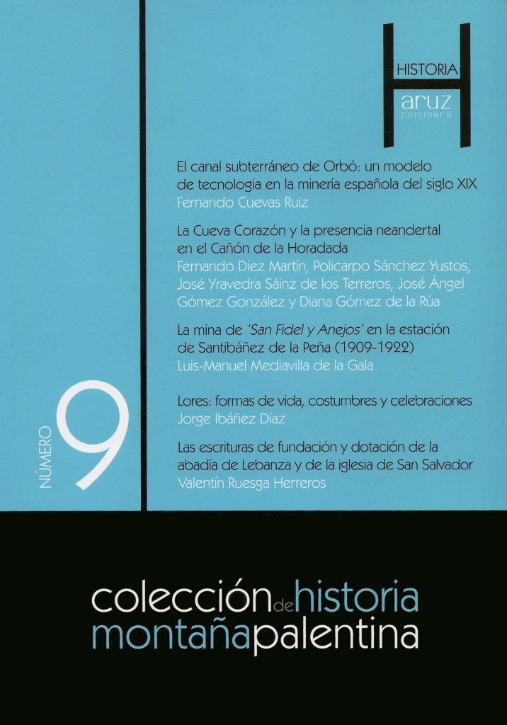 Portada del libro Colección de Historia Montaña Palentina. Número 9, de varios autores. Palencia. 2015.