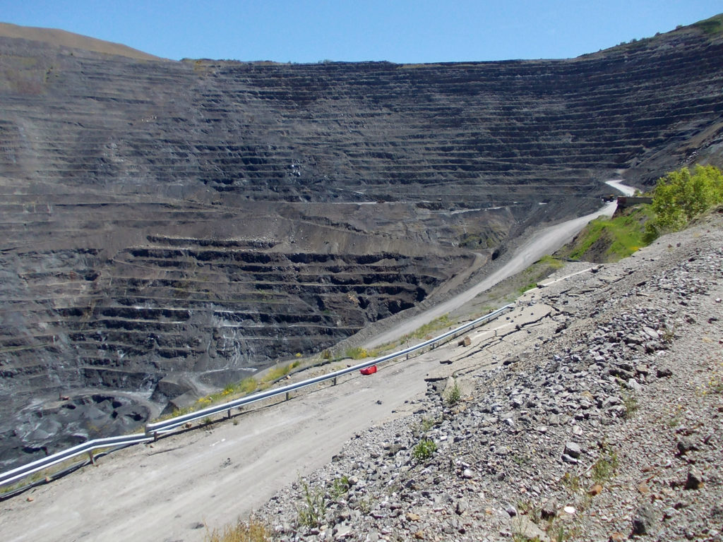 Corta del Cielo abierto, Pozo Aurelio del Valle de la Hullera Vasco Leonesa. Santa Lucia de Gordon. Leon 2018