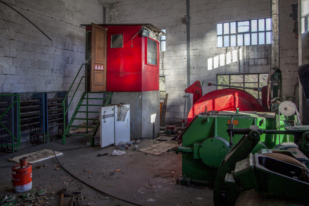 Sala de Maquinas de las instalaciones abandonadas de la Mina de Viloria Hermanos. Torre del Bierzo. León. 2017