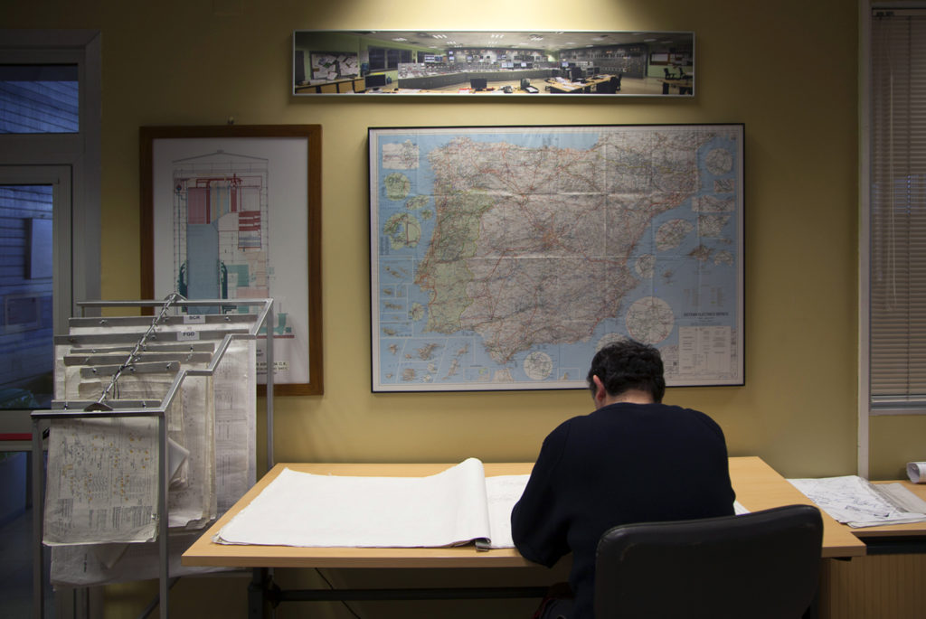 Sala de control de la Central Térmica de Soto de Ribera. EDP. Ribera de Arriba. Asturias 2019