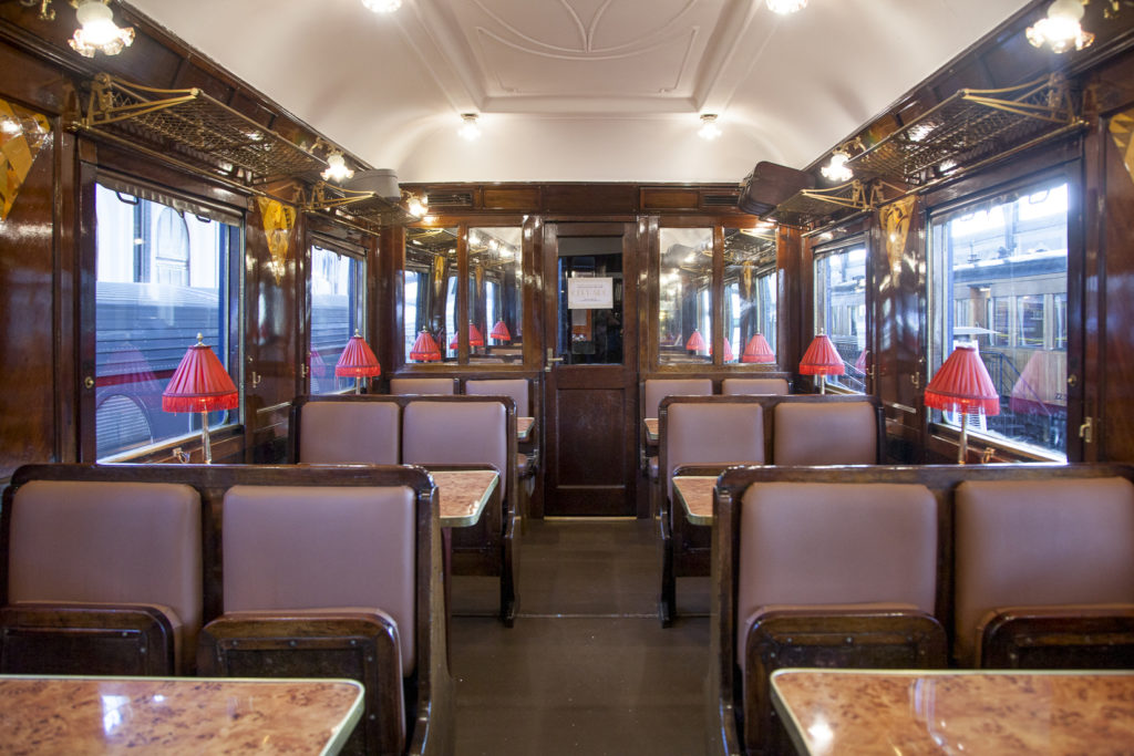 Vagón restaurante. Museo del Ferrocarril de Madrid Delicias 2018
