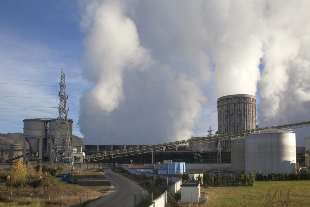 Central Térmica de la empresa Iberdrola. Lada. Langreo. Asturias 2018