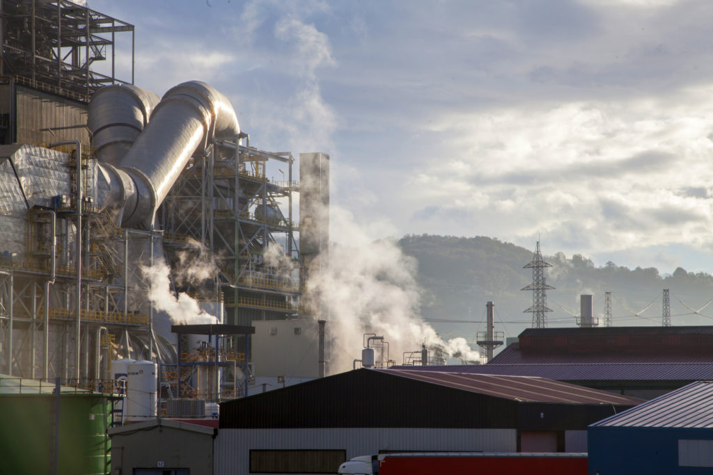 Central Térmica de la empresa Iberdrola. Lada. Langreo. Asturias 2018