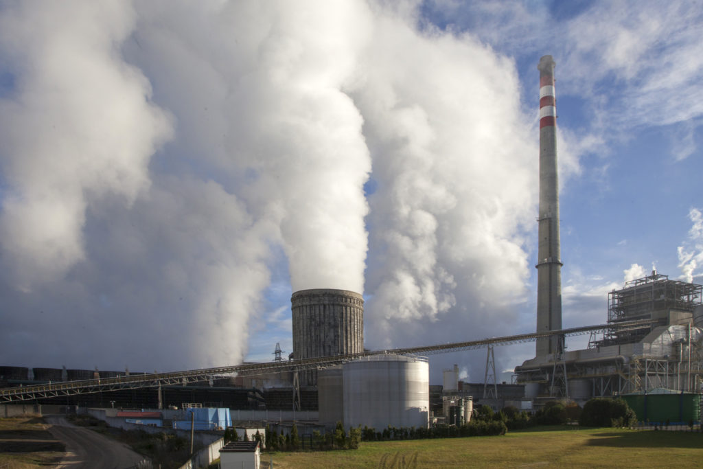 Central Térmica de la empresa Iberdrola. Lada. Langreo. Asturias 2018