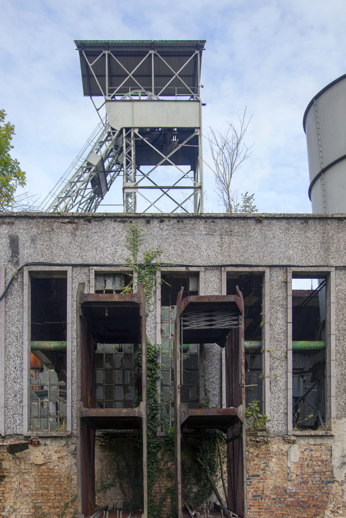 Instalaciones exteriores del Pozo Fondon. Langreo. Asturias 2017
