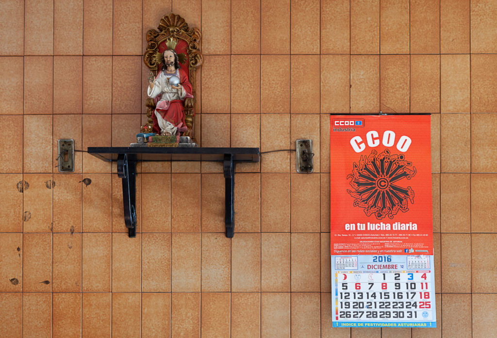 Comedor de las instalaciones cerradas de Fabrica de Mieres Tubos. Grupo Condesa. Mieres. Asturias 2018