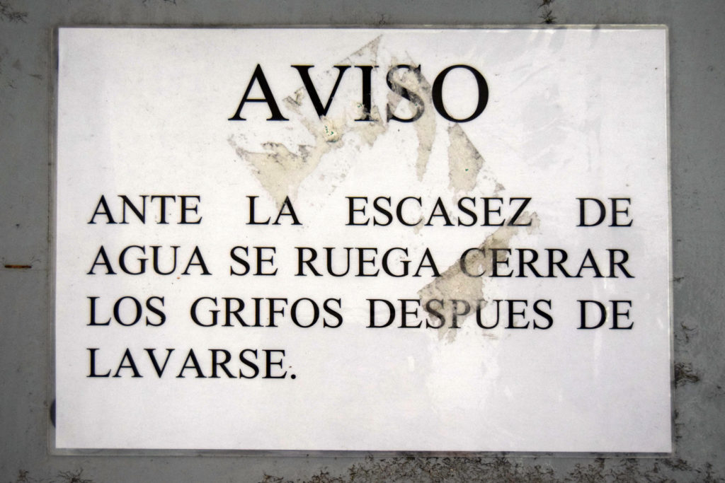 Cartel informativo del Pozo Calderón. Villager de Laciana. Villablino. León 2018