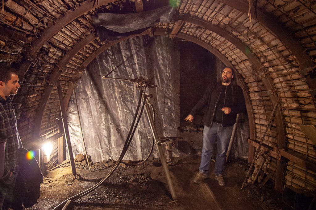 Mina visitable del Centro de interpretación de la minería. Barruelo de Santullán. Palencia 2019