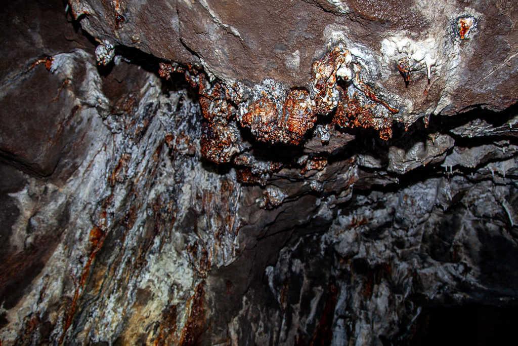 Interior de la mina de Hierro Orconera III, de Ybarra Hermanos. La Arboleda, Valle de Trápaga. Vizcaya 2019