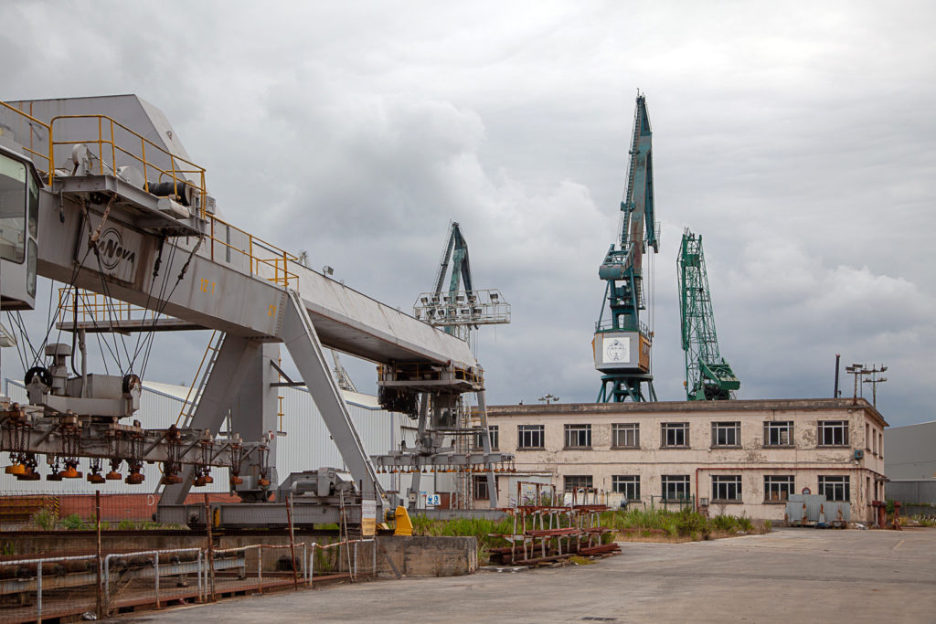 Factoria industrial de Construcciones Navales del Norte. La Naval. Sestao. Vizcaya 2019