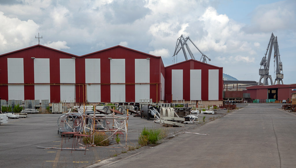 Factoria industrial de Construcciones Navales del Norte. La Naval. Sestao. Vizcaya 2019