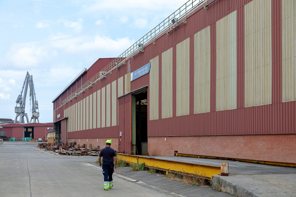 Factoria industrial de Construcciones Navales del Norte. La Naval. Sestao. Vizcaya 2019