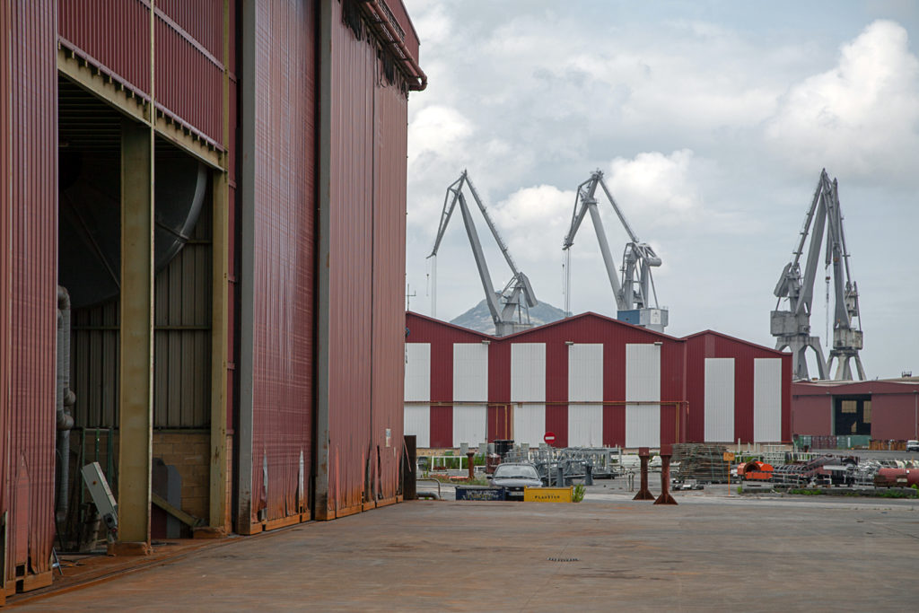 Factoria industrial de Construcciones Navales del Norte. La Naval. Sestao. Vizcaya 2019