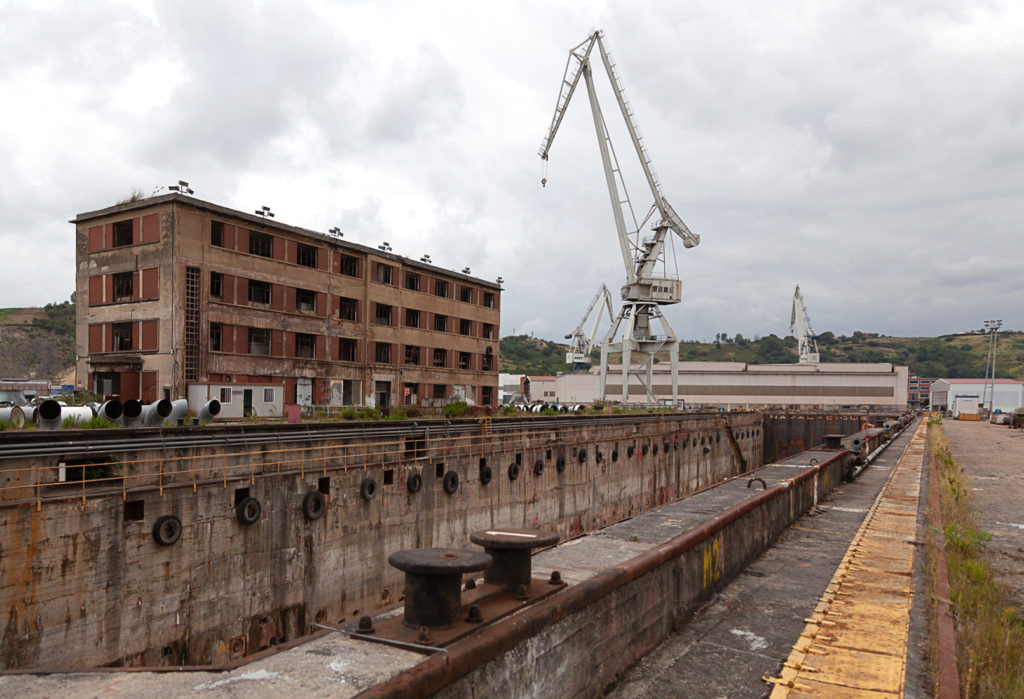 Factoria industrial de Construcciones Navales del Norte. La Naval. Sestao. Vizcaya 2019