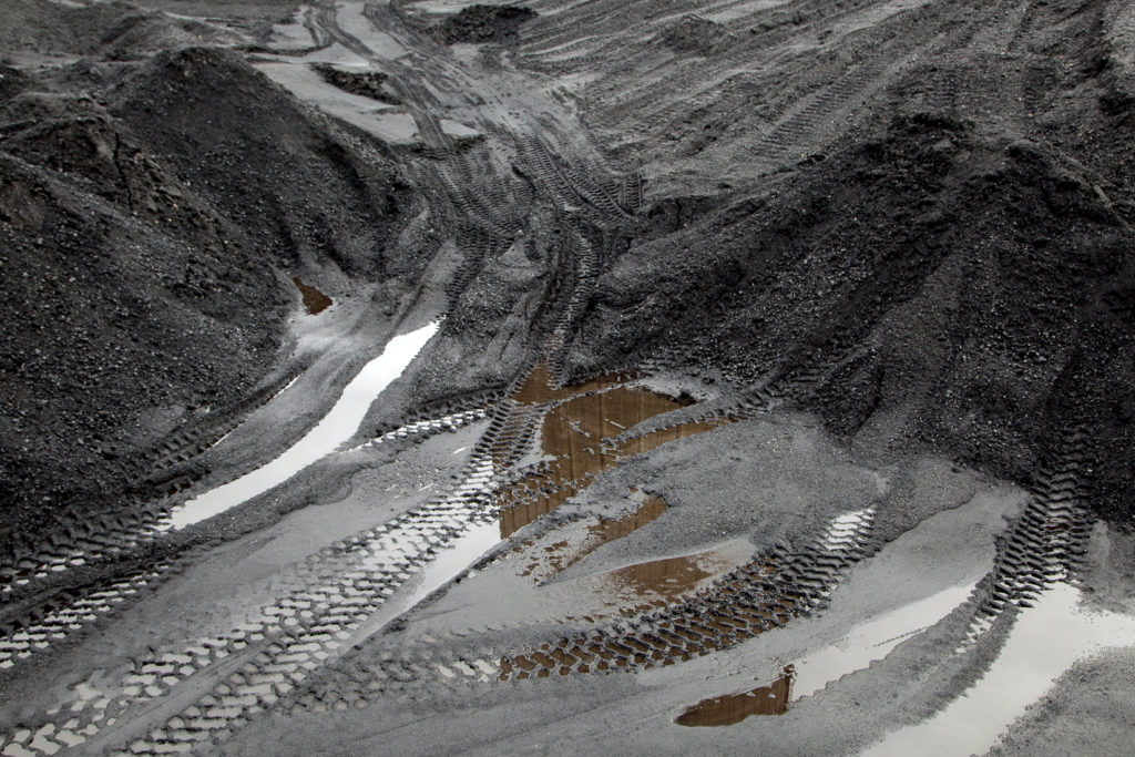 Parque de carbones en las Instalaciones de la Central Térmica de Soto de Ribera. EDP. Ribera de Arriba. Asturias 2019