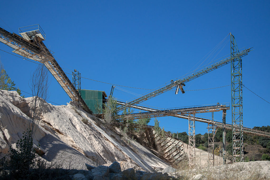 Planta de tratamineto de la cantera de Caliza de Peñamala. Canteras del Noroeste. Toral de los Vados. León 2019