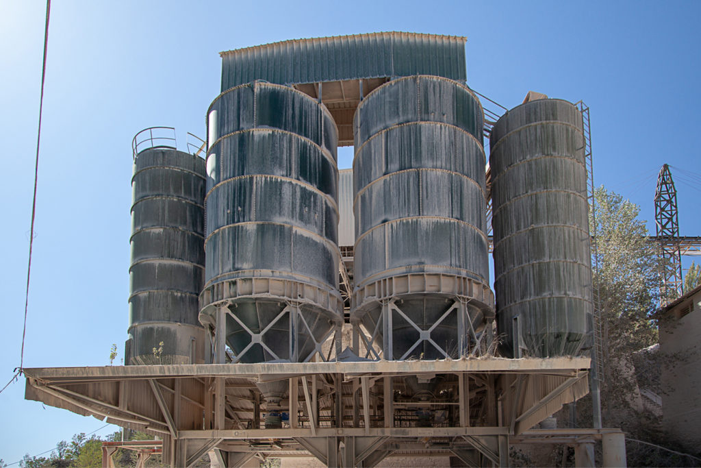 Planta de tratamineto de la cantera de Caliza de Peñamala. Canteras del Noroeste. Toral de los Vados. León 2019