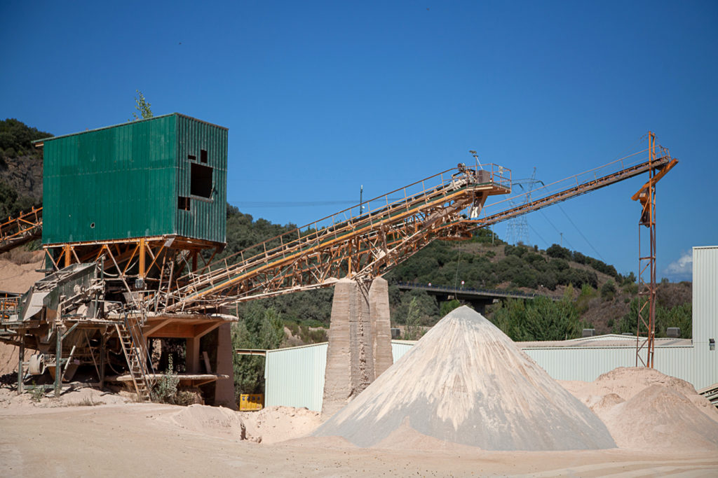 Planta de tratamineto de la cantera de Caliza de Peñamala. Canteras del Noroeste. Toral de los Vados. León 2019