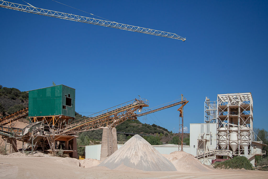 Planta de tratamineto de la cantera de Caliza de Peñamala. Canteras del Noroeste. Toral de los Vados. León 2019