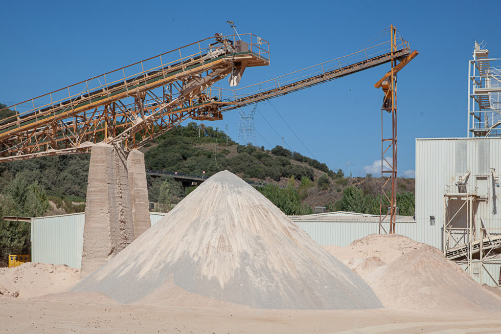 Planta de tratamineto de la cantera de Caliza de Peñamala. Canteras del Noroeste. Toral de los Vados. León 2019