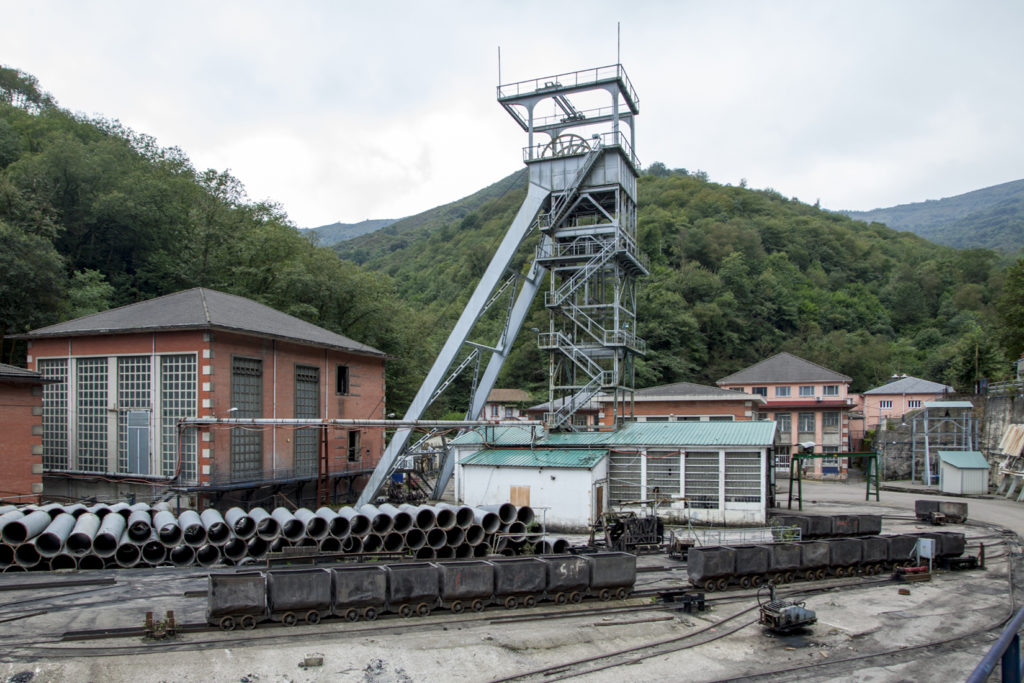 Vista exterior del Pozo Nicolasa. Ablaña. Mieres. Asturias 2018
