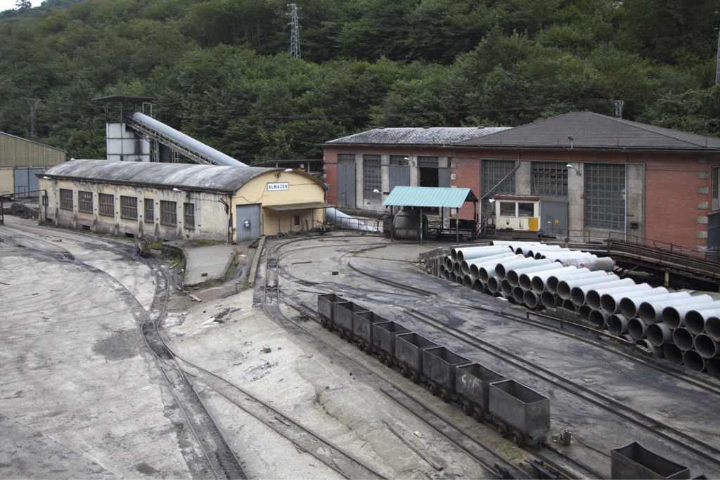 Vista exterior del Pozo Nicolasa. Ablaña. Mieres. Asturias 2018