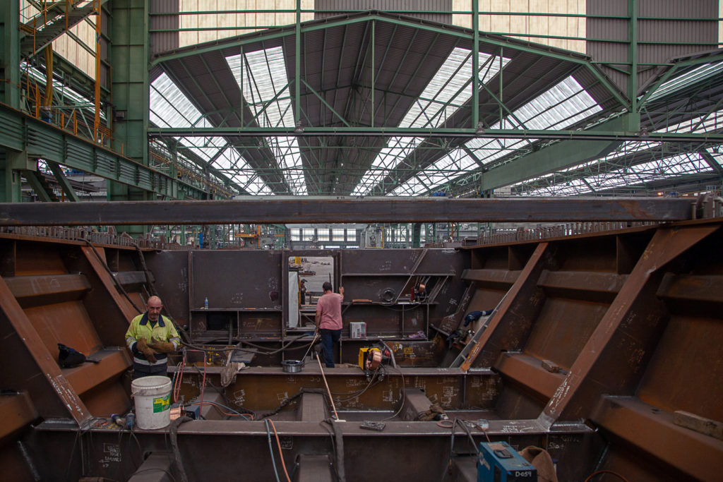 Factoria industrial de Construcciones Navales del Norte. La Naval. Sestao. Vizcaya 2019
