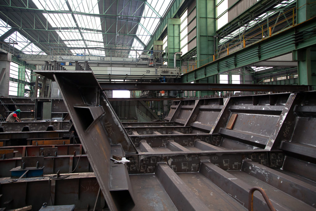 Factoria industrial de Construcciones Navales del Norte. La Naval. Sestao. Vizcaya 2019