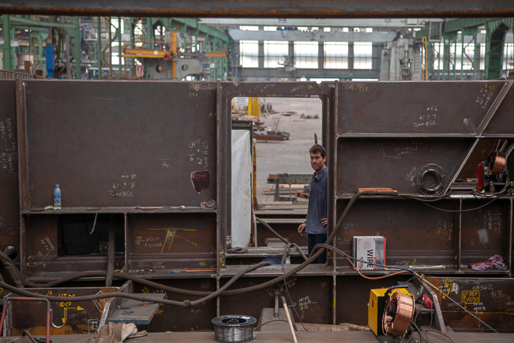 Factoria industrial de Construcciones Navales del Norte. La Naval. Sestao. Vizcaya 2019