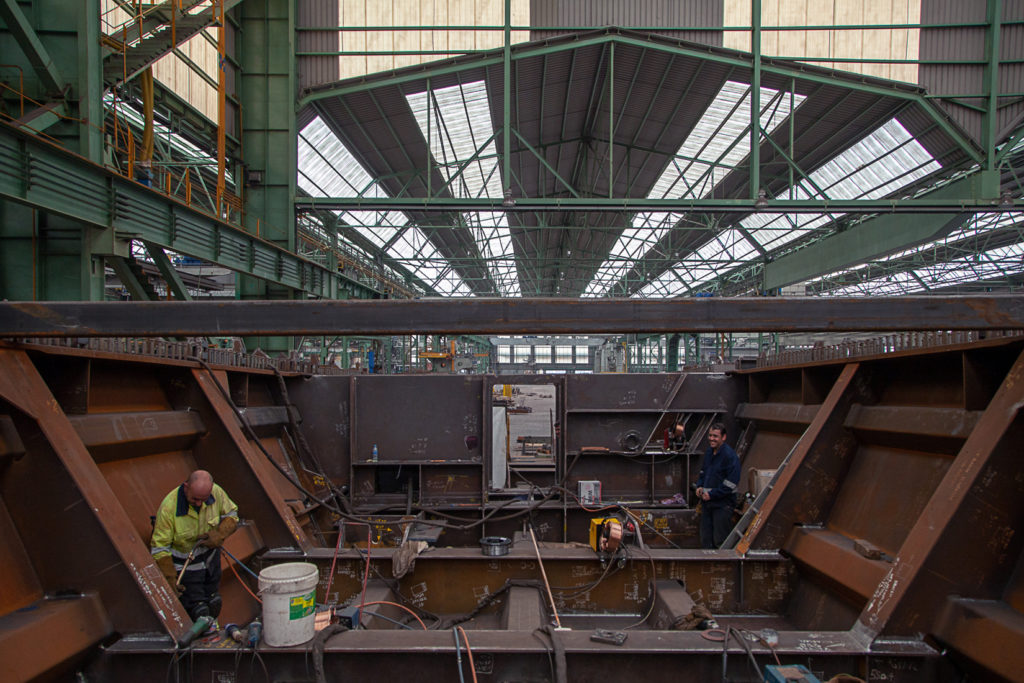 Factoria industrial de Construcciones Navales del Norte. La Naval. Sestao. Vizcaya 2019