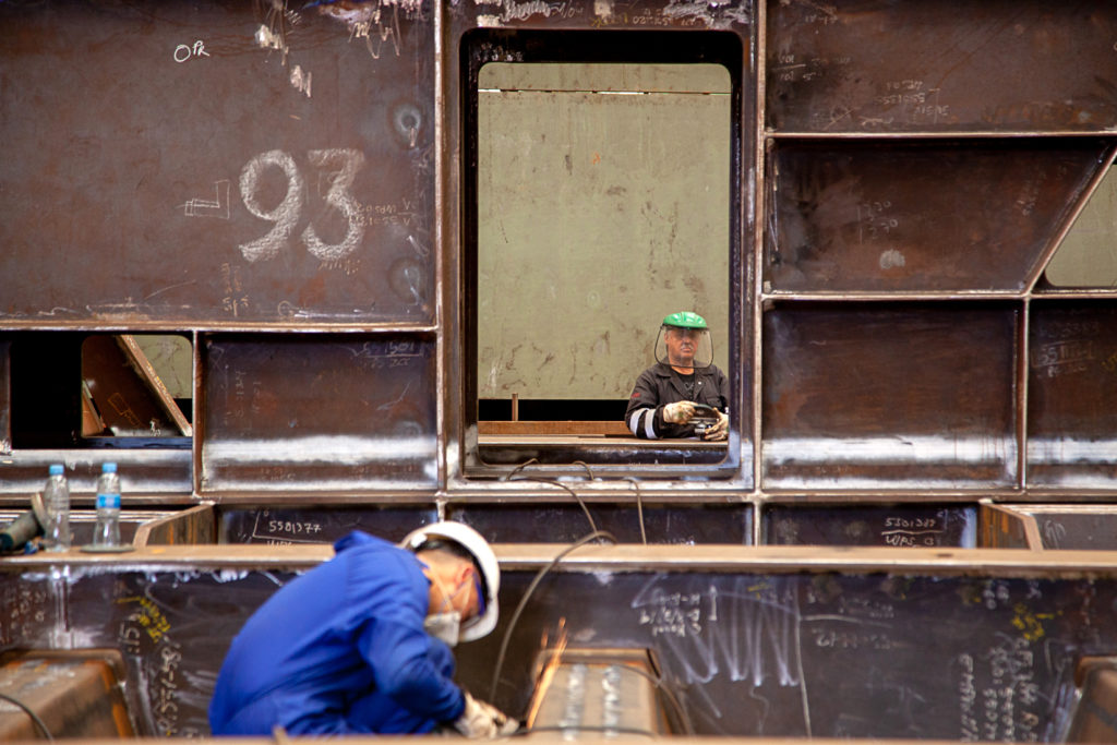 Factoria industrial de Construcciones Navales del Norte. La Naval. Sestao. Vizcaya 2019