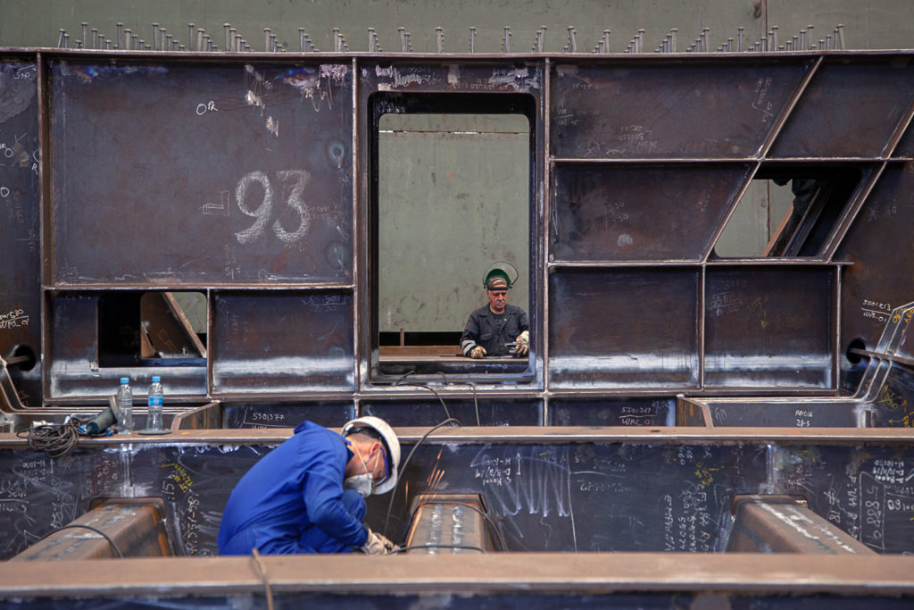 Factoria industrial de Construcciones Navales del Norte. La Naval. Sestao. Vizcaya 2019