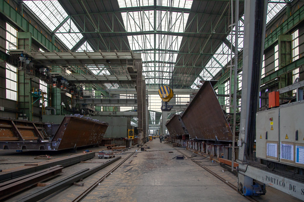 Factoria industrial de Construcciones Navales del Norte. La Naval. Sestao. Vizcaya 2019