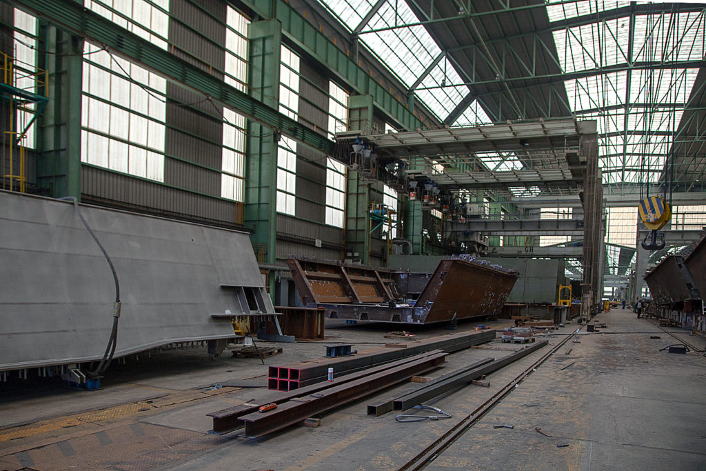 Factoria industrial de Construcciones Navales del Norte. La Naval. Sestao. Vizcaya 2019
