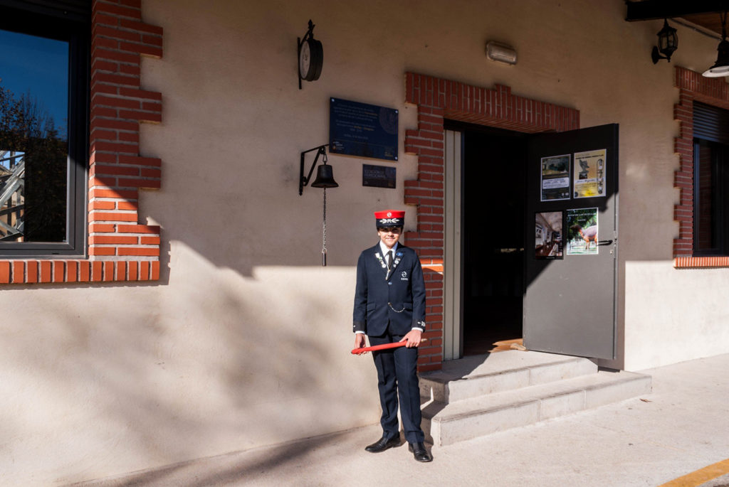 Tren minero del Parque Temático de la Minería y el Ferrocarril de Utrillas. Teruel 2019